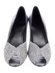 Stuart Weitzman Leather Crystal Embellishments Mules