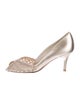 Stuart Weitzman Leather D'Orsay Pumps