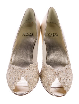 Stuart Weitzman Leather D'Orsay Pumps