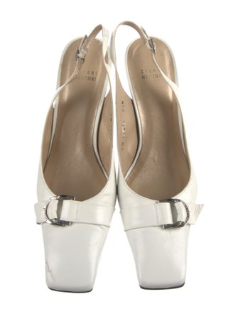Stuart Weitzman Leather Slingback Pumps
