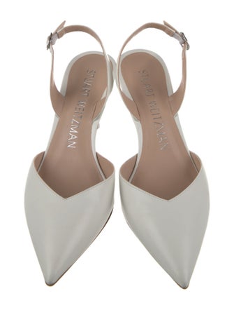 Stuart Weitzman Leather Slingback Pumps