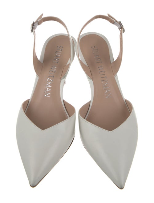 Stuart Weitzman Leather Slingback Pumps
