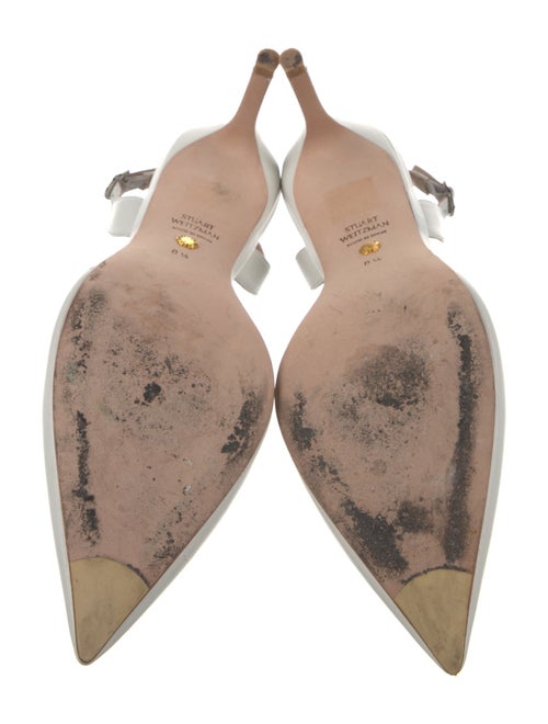 Stuart Weitzman Leather Slingback Pumps