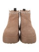 Stuart Weitzman Suede Beaded Accents Snow Boots
