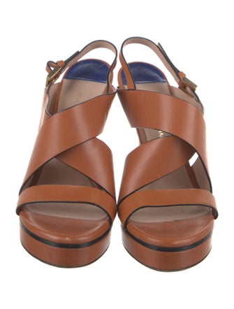 Stuart Weitzman Leather Slingback Sandals