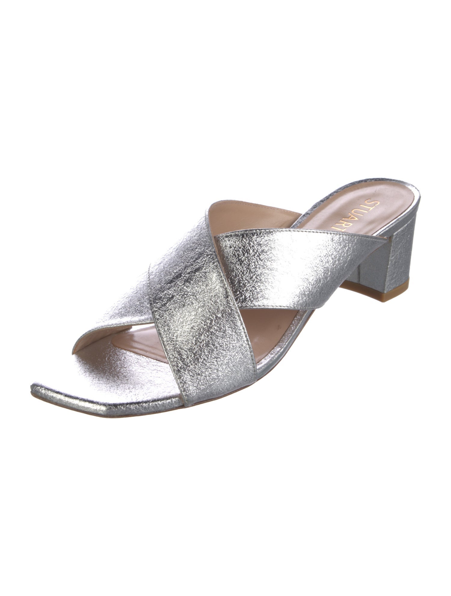 Stuart Weitzman Leather Slides