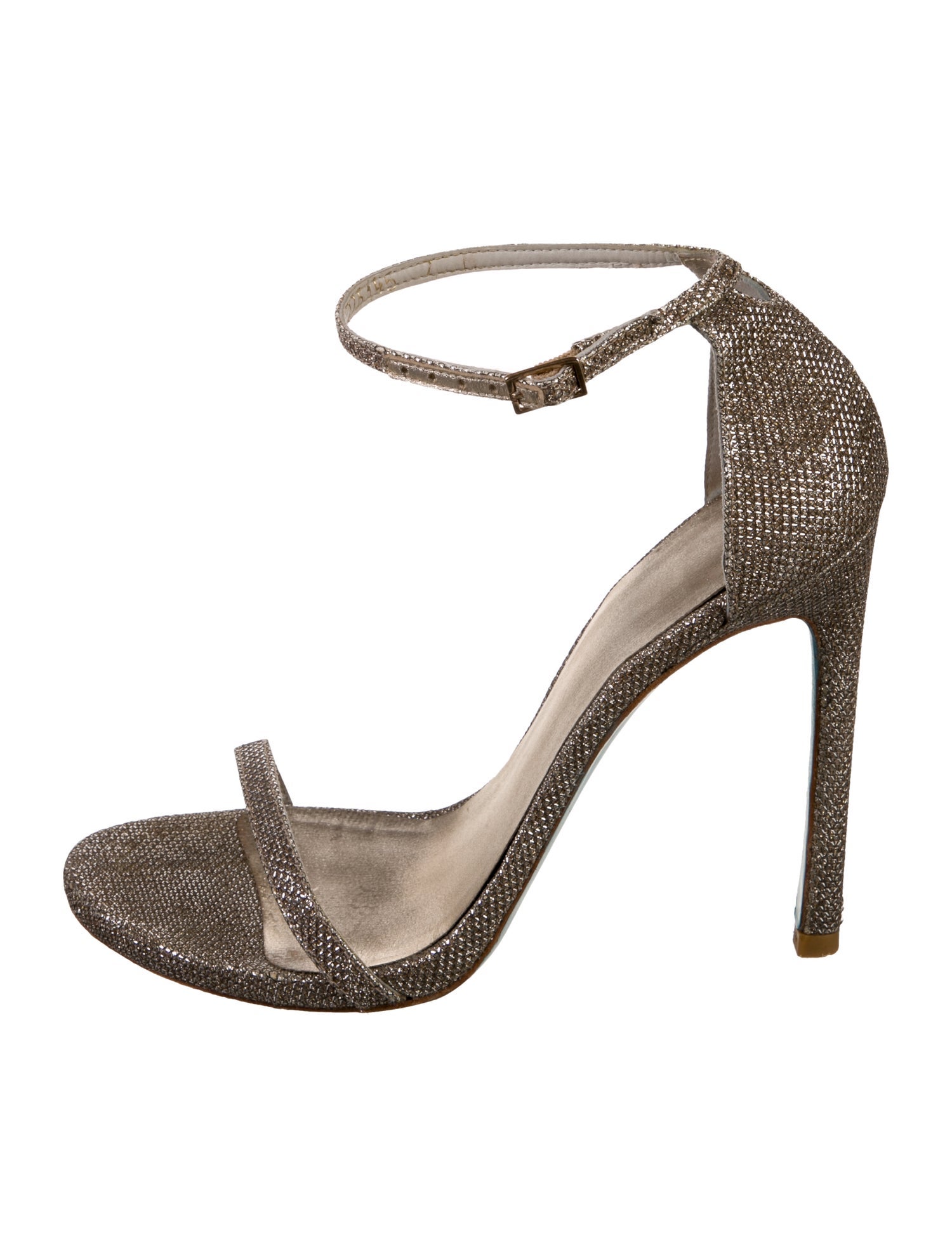 Stuart Weitzman Glitter Glitter Accents Sandals