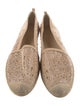 Stuart Weitzman Suede Studded Accents Espadrilles