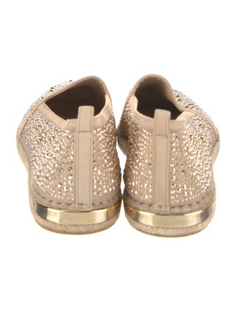 Stuart Weitzman Suede Studded Accents Espadrilles