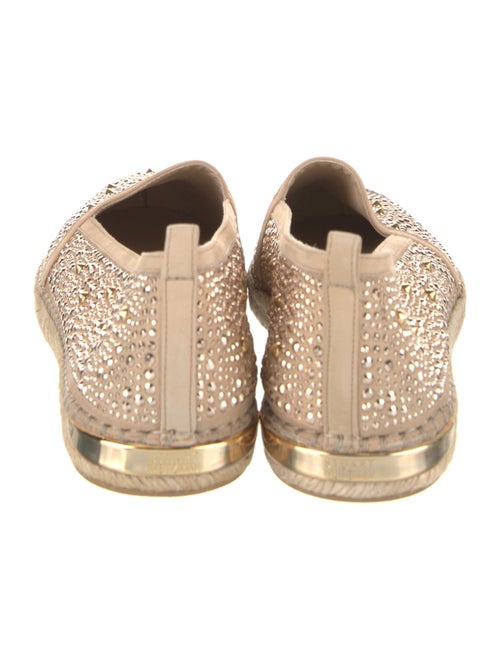 Stuart Weitzman Suede Studded Accents Espadrilles