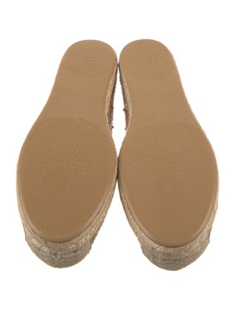 Stuart Weitzman Suede Studded Accents Espadrilles