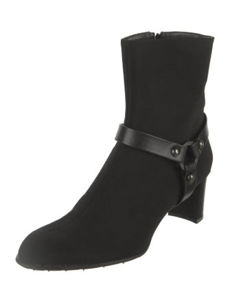 Stuart Weitzman Suede Moto Boots