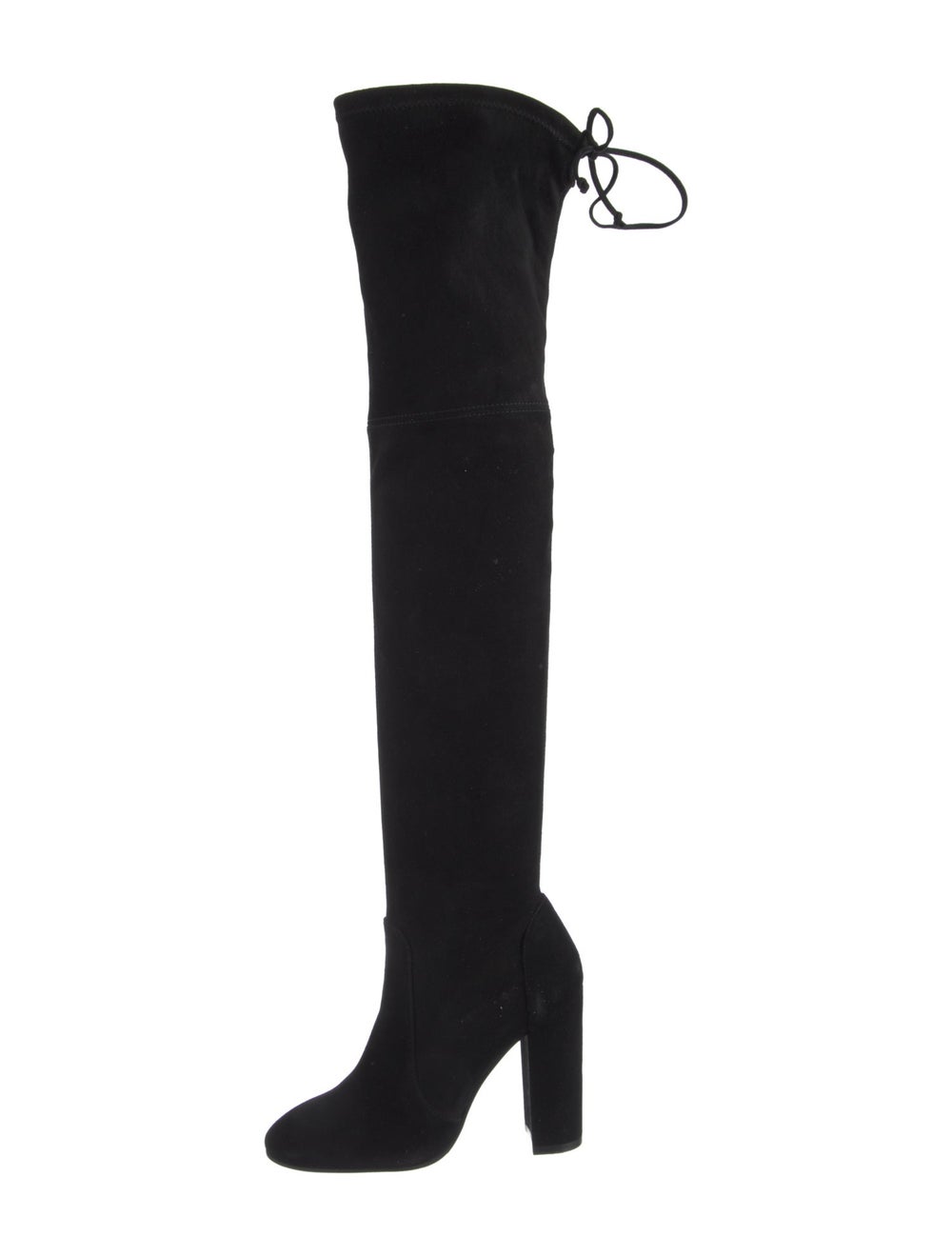 Stuart Weitzman Suede Over-The-Knee Boots Black S… - image 1