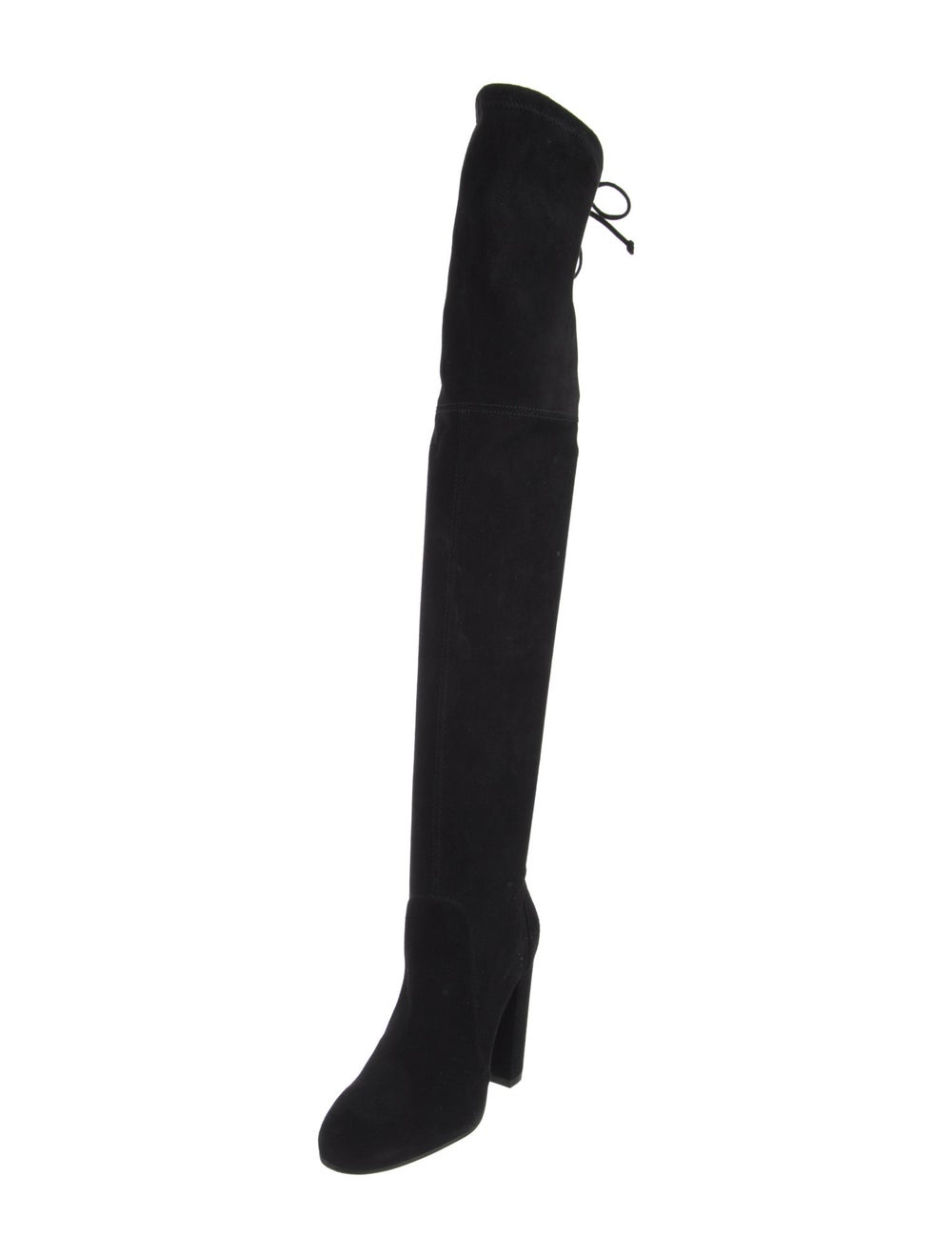 Stuart Weitzman Suede Over-The-Knee Boots Black S… - image 2