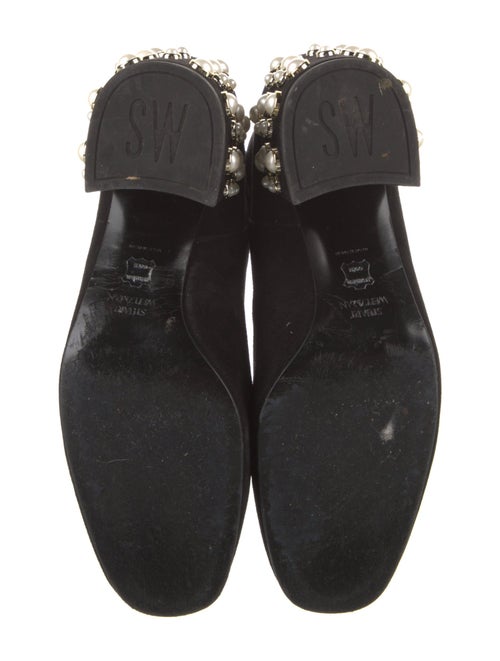 Stuart Weitzman Suede Beaded Accents Boots