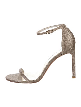 Stuart Weitzman Glitter Glitter Accents Sandals
