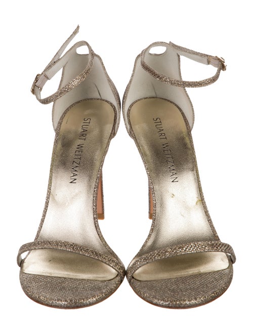 Stuart Weitzman Glitter Glitter Accents Sandals