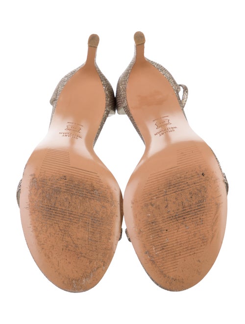 Stuart Weitzman Glitter Glitter Accents Sandals