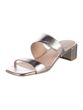 Stuart Weitzman Leather Slides