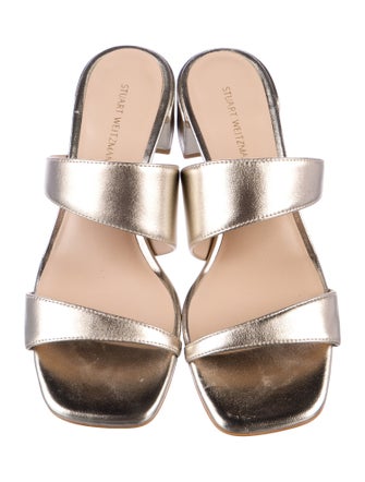 Stuart Weitzman Leather Slides