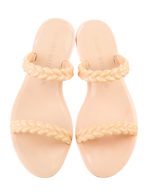 Stuart Weitzman Braided Accents Slides