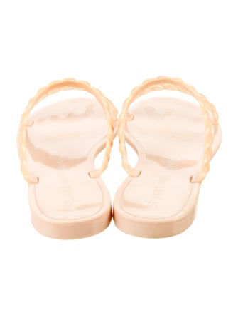 Stuart Weitzman Braided Accents Slides