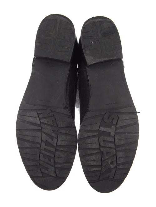 Stuart Weitzman Suede Fringe Trim Accent Boots