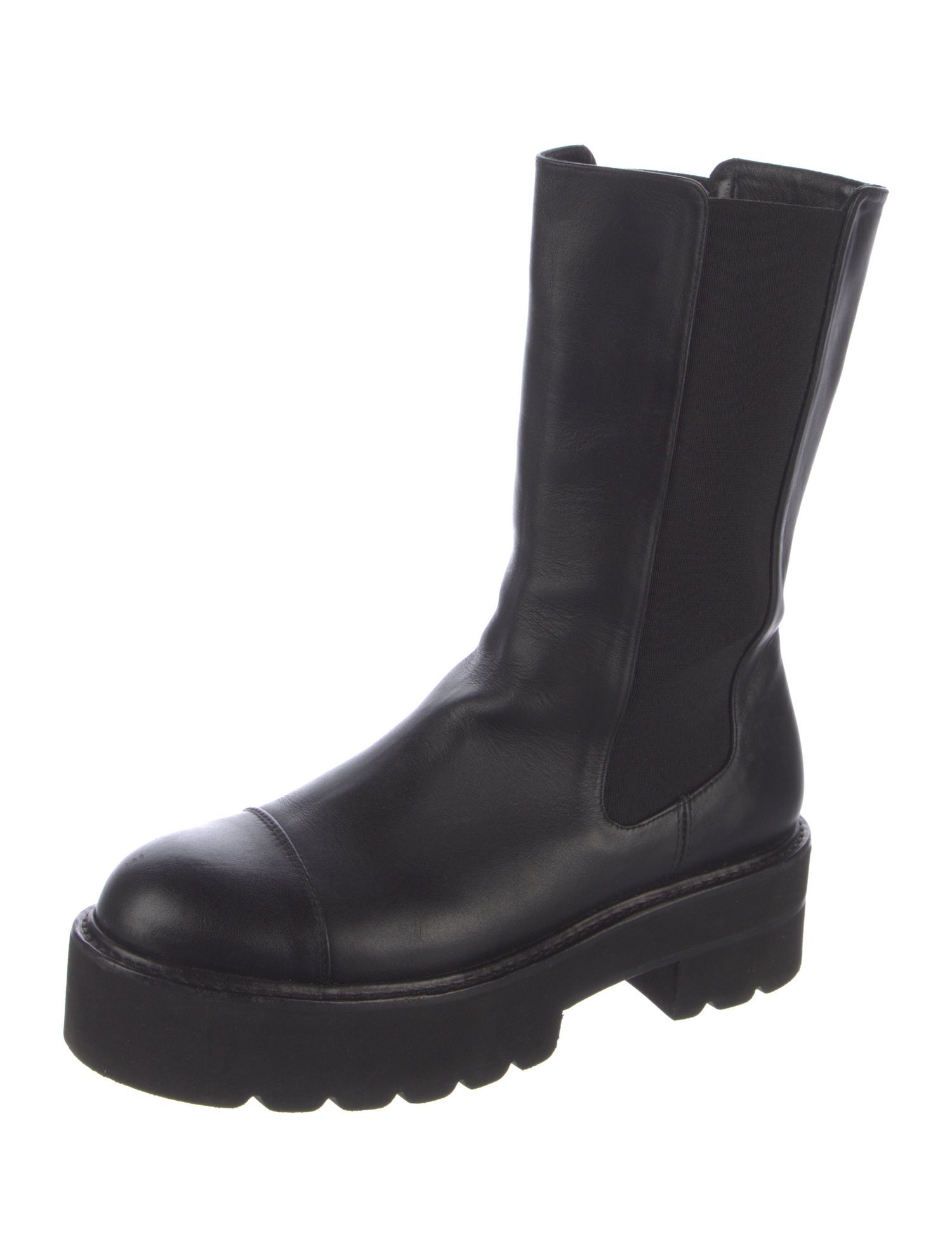 Stuart Weitzman Leather Chelsea Boots