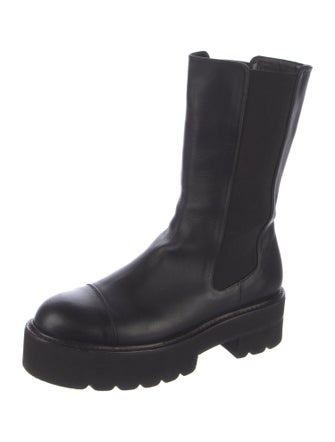 Stuart Weitzman Leather Chelsea Boots