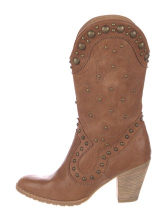 Stuart Weitzman Leather Lace-Up Boots