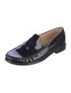 Stuart Weitzman Patent Leather Tassel Accents Loafers