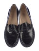 Stuart Weitzman Patent Leather Tassel Accents Loafers