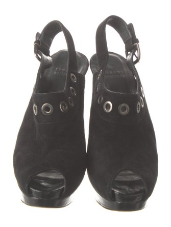 Stuart Weitzman Suede Slingback Pumps