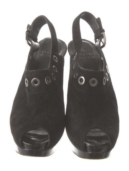 Stuart Weitzman Suede Slingback Pumps