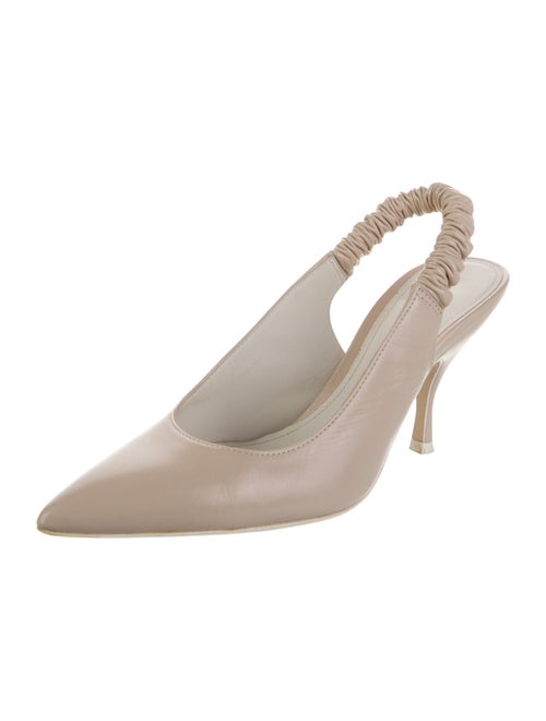 Stuart Weitzman Leather Slingback Pumps