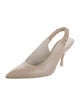 Stuart Weitzman Leather Slingback Pumps