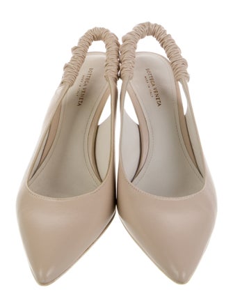 Stuart Weitzman Leather Slingback Pumps