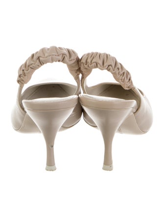 Stuart Weitzman Leather Slingback Pumps