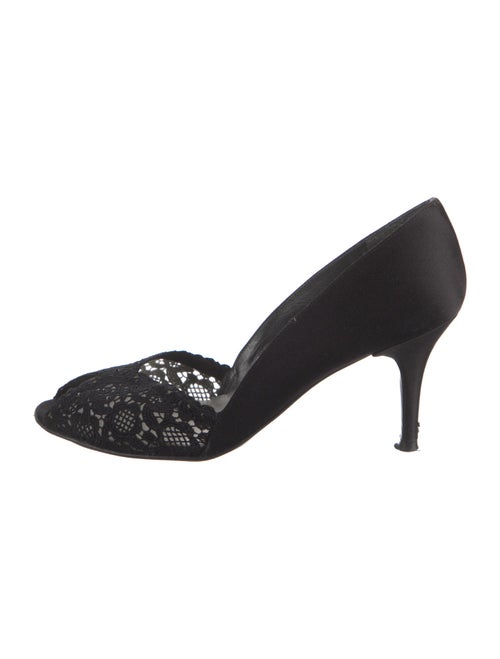 Stuart Weitzman Satin Crystal Embellishments Pumps