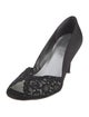 Stuart Weitzman Satin Crystal Embellishments Pumps