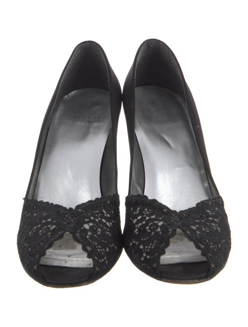 Stuart Weitzman Satin Crystal Embellishments Pumps