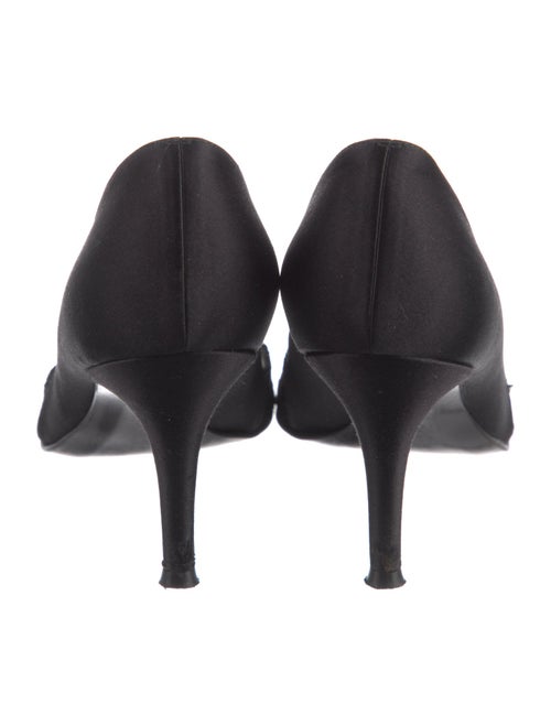 Stuart Weitzman Satin Crystal Embellishments Pumps