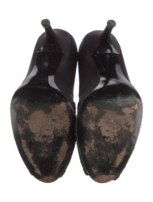 Stuart Weitzman Satin Crystal Embellishments Pumps