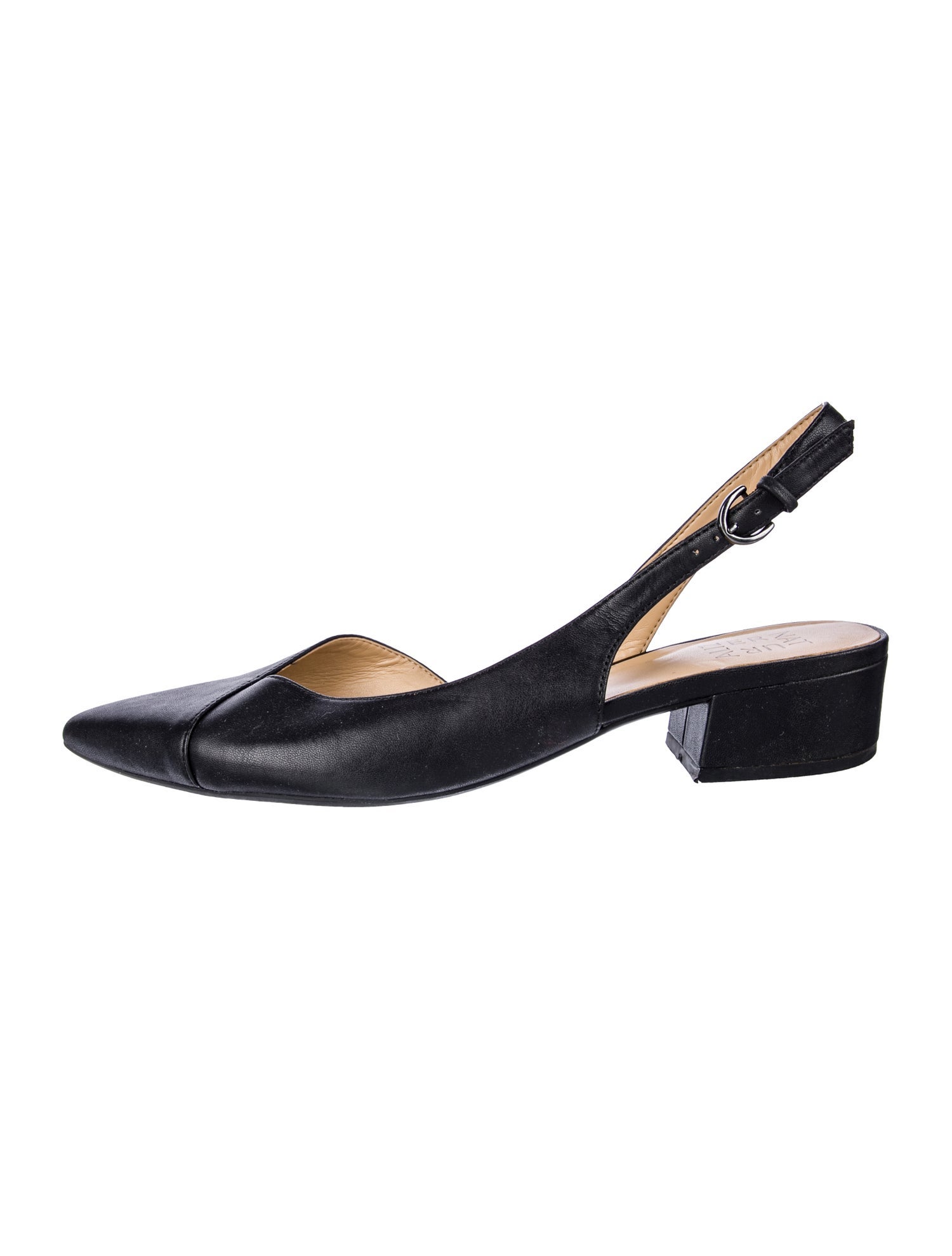 Stuart Weitzman Leather Slingback Flats
