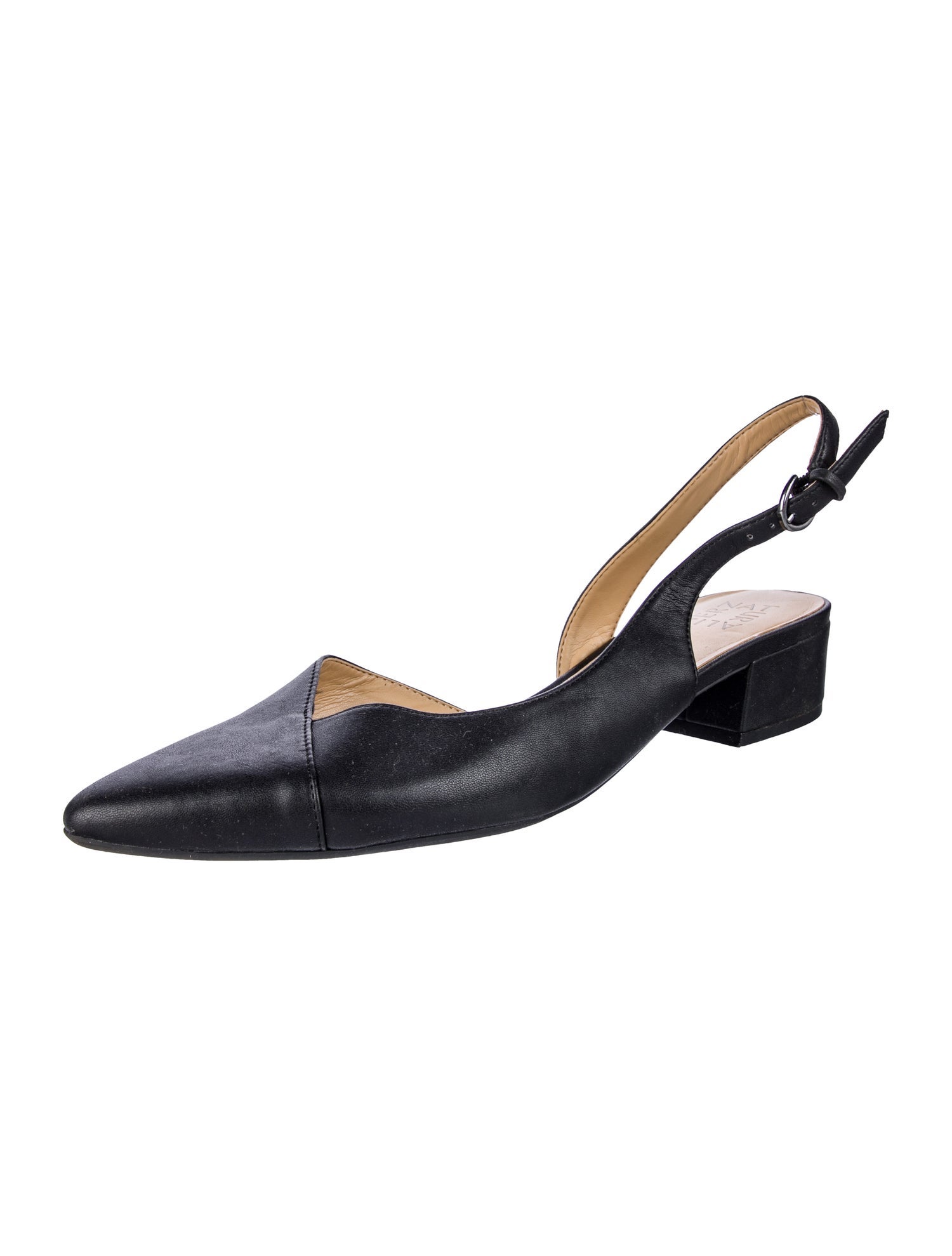 Stuart Weitzman Leather Slingback Flats
