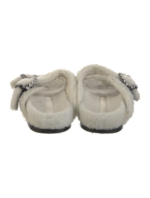 Stuart Weitzman Printed Beaded Accents Slides