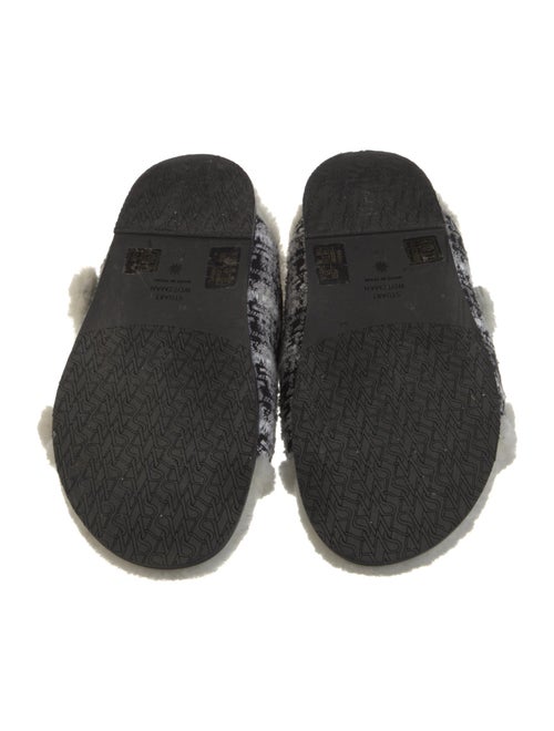 Stuart Weitzman Printed Beaded Accents Slides