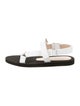 Stuart Weitzman Leather T-Strap Sandals