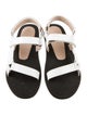 Stuart Weitzman Leather T-Strap Sandals