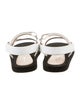 Stuart Weitzman Leather T-Strap Sandals